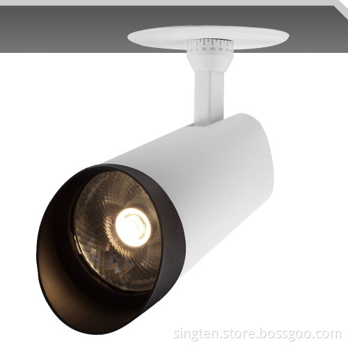 good heat dissipation long lifespan 45w 3000k recessed cob led spotlight ra>95